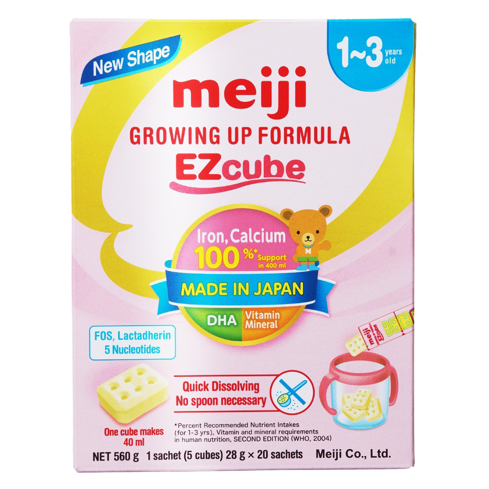 Sữa thanh Meiji 9 EZcube 20 Thanh 556g [cho trẻ 1_3 tuổi]