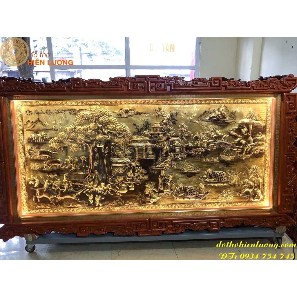 Tranh đồng "cội nguồn quê hương"