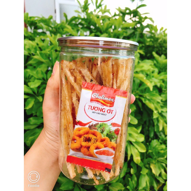 [Siêu Ngon]Khô Cá Thiều Que đóng lon pet 200gr