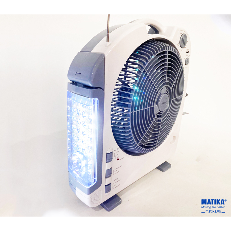 Quạt sạc điện MATIKA MTK-6315 4IN1