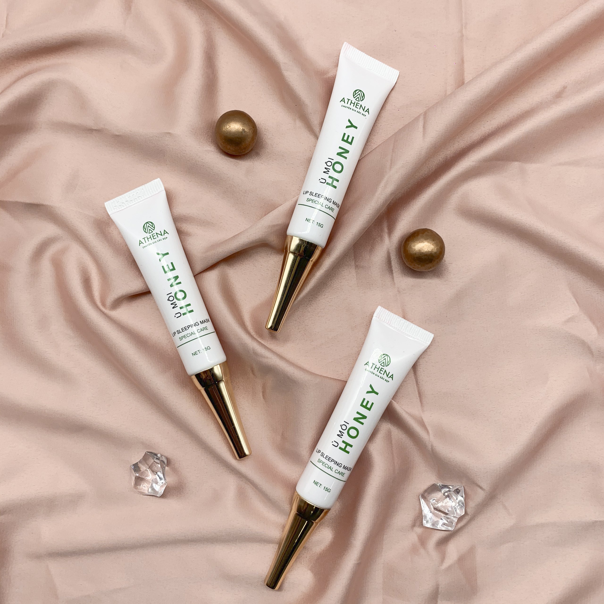 Ủ Môi Honey Athena chống khô môi, nẻ môi