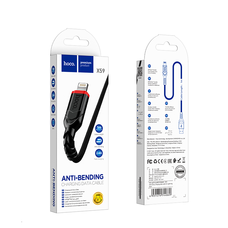CÁP SẠC MIRCO USB I.P TYPE C X59 SIÊU CHẤT LƯỢNG 1M /2M-HT