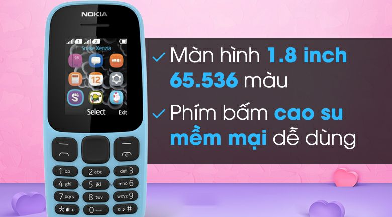 Điện thoại Nokia 105 Dual SIM (2017)