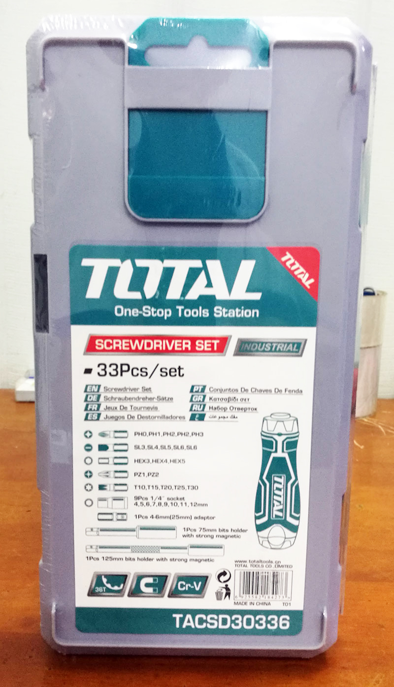Bộ mũi vít 33 chi tiết Total TACSD30336