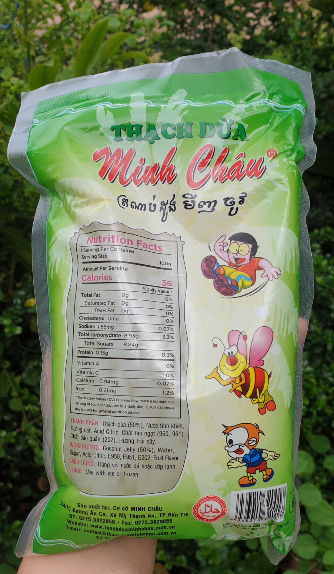 Thạch dừa Minh Châu Bến Tre túi 500gram