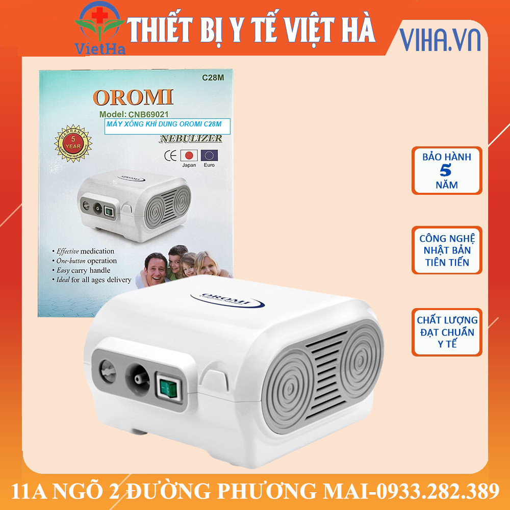 Máy xông mũi họng xông khí dung OROMI CR28M - BH 5 năm
