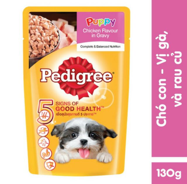 Súp cho chó Pedigree 80gr và 130gr cho chó