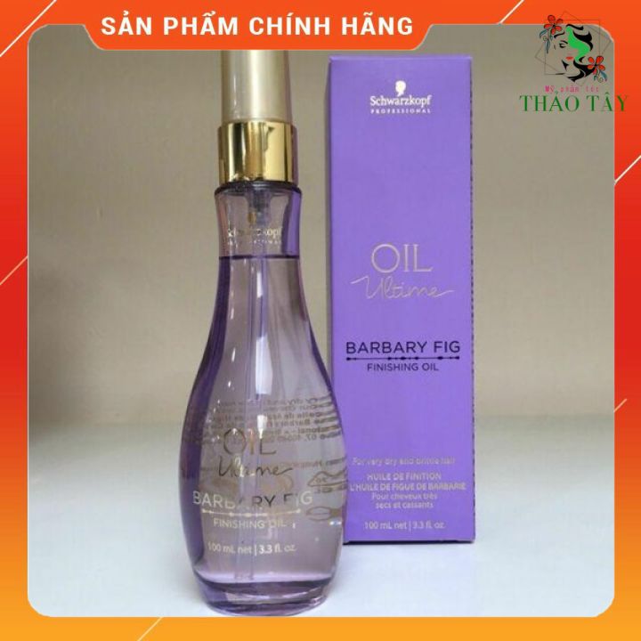 Tinh dầu tóc hư tổn Barbary Fig Schwarzkopf Ultime Oil 100ml - chai