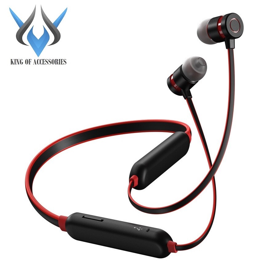 Tai nghe bluetooth  Remax RX-S100 Neck-band Sports V5.0 pin dùng 10H có khe gắn thẻ nhớ - Hãng phân phối chính thức - Nhất Tín Computer