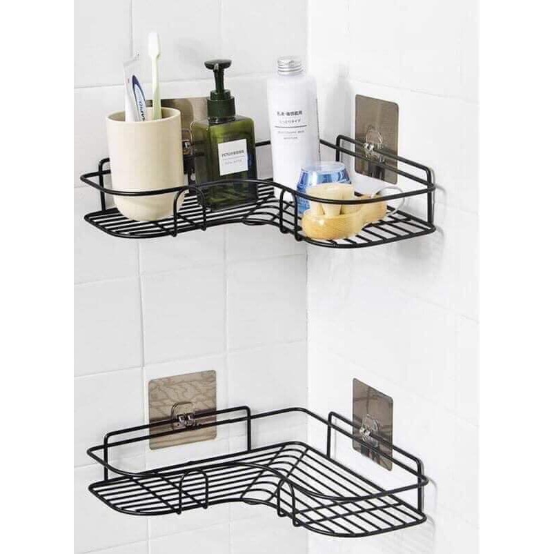 Kệ Góc treo Dán Góc Tường siêu chắc (kèm 2 miếng dán)
