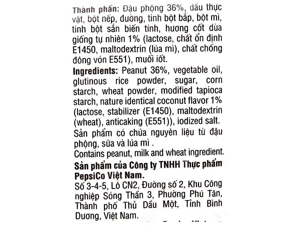 [Date 2/3/2023] Đậu phộng vị nước cốt dừa Poca nutz gói 90g