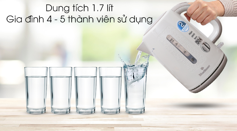 Bình siêu tốc BlueStone 1.7 lít KTB-3335