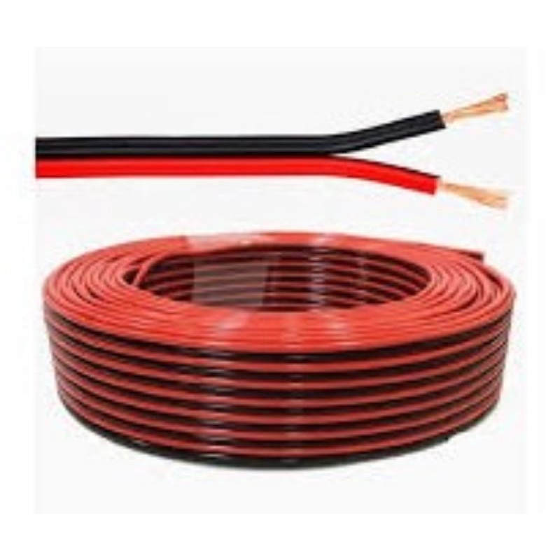 Dây điện đôi đỏ đen loại nhỏ 1 mét