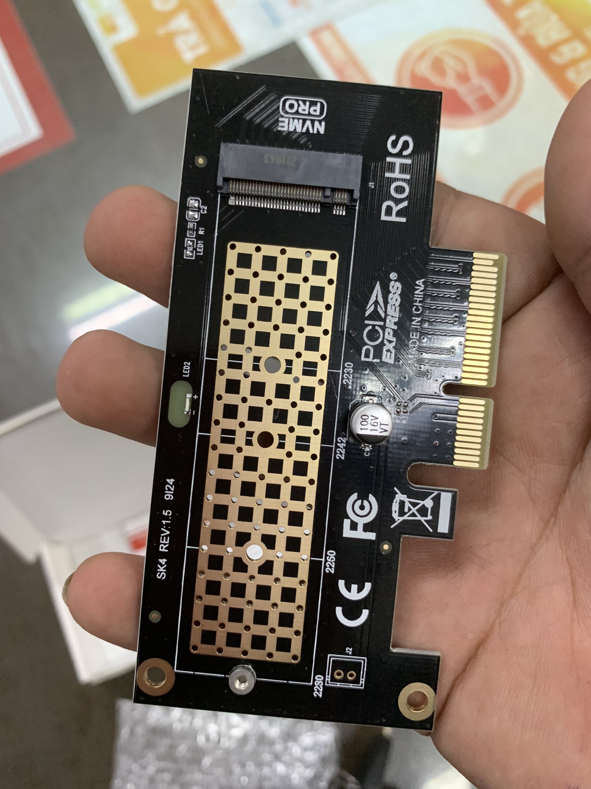 Card chuyển đổi PCIe sang SSD M.2 NVME, PCIe Gen 3 x4 to PCI-E X4 , chính  hãng JEYI SK4 Chuẩn hỗ trợ : M.2 PCIe Gen3 x4 2230 2242 2260 2280 |  Lazada.vn