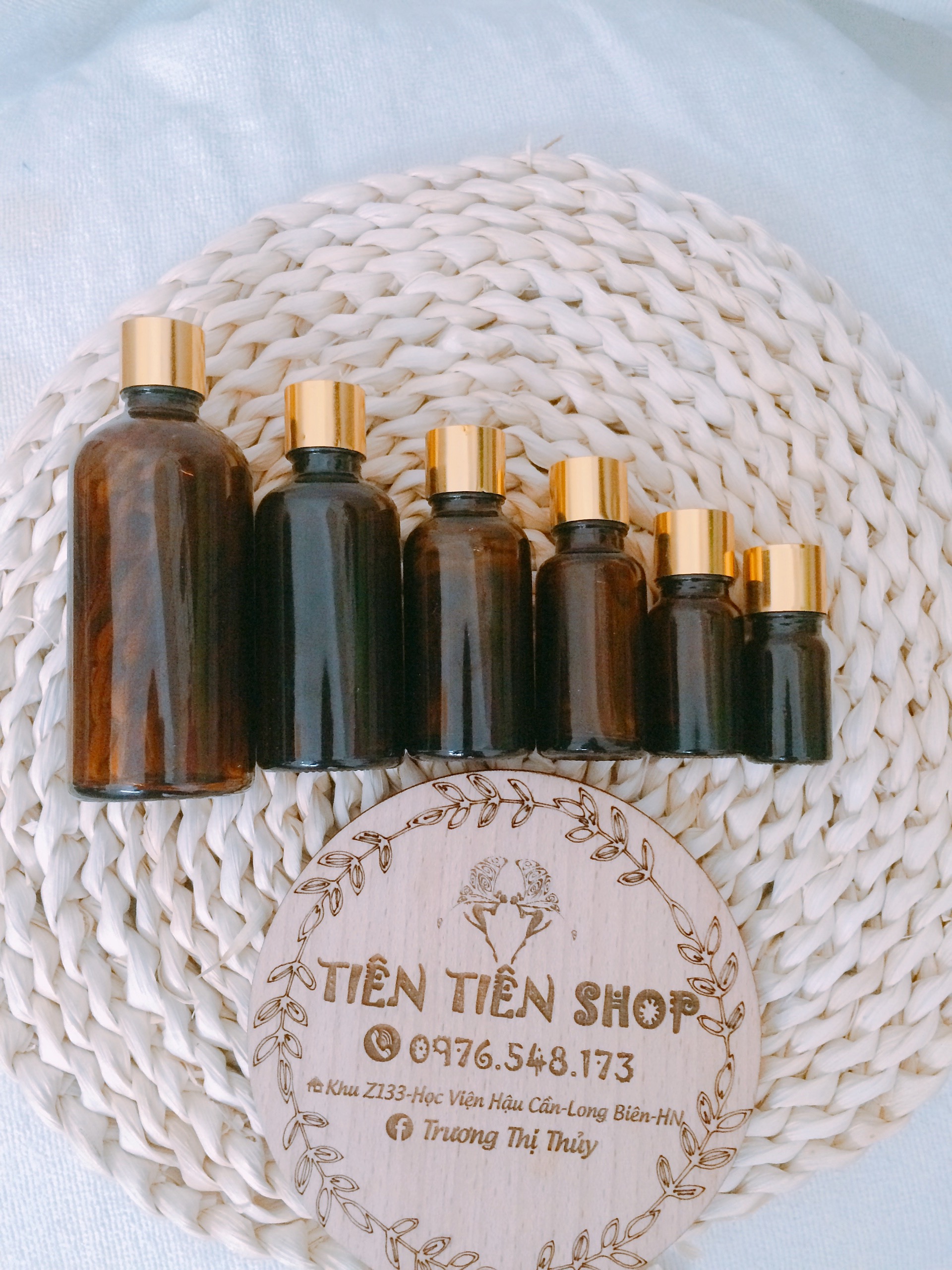 Bộ lọ thuỷ tinh 10ml, 20ml, 30ml, 50ml