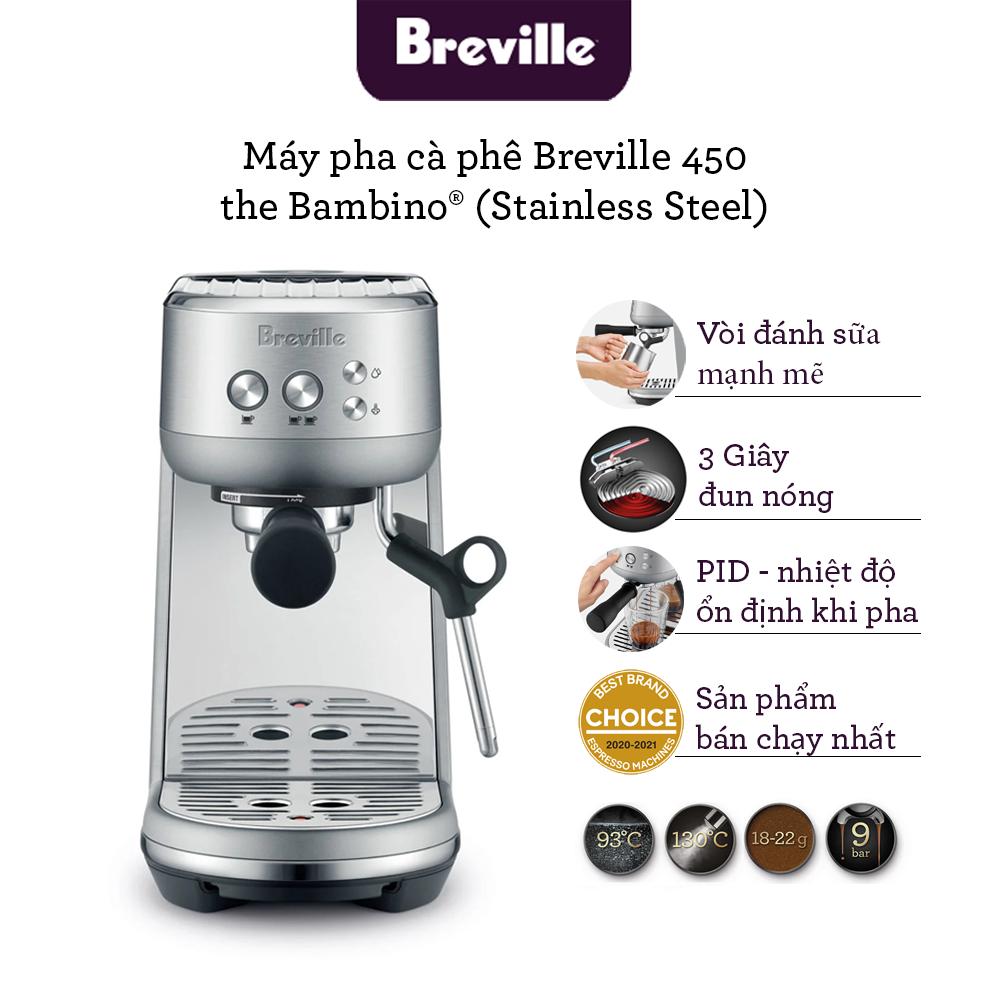 Máy pha cafe Breville the Bambino BES450 BSS