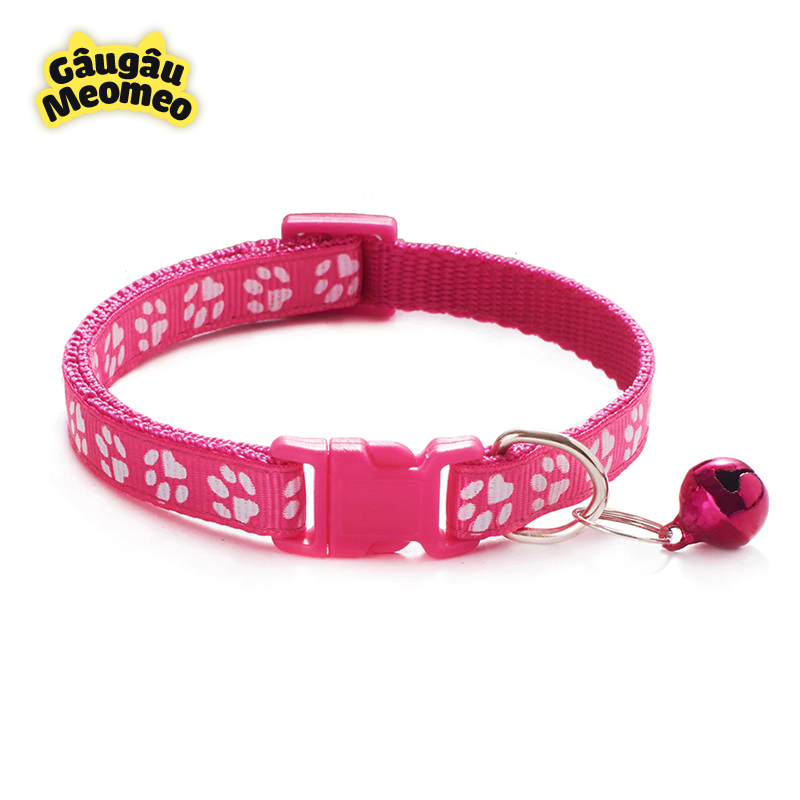 Vòng cổ chó mèo có chuông (Dài: 20-35cm; rộng: 1cm)