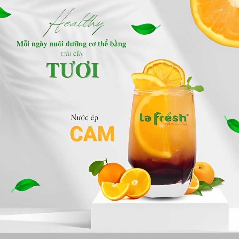 Nước cốt Cam cô đặc LAFRESH Chai 650ml