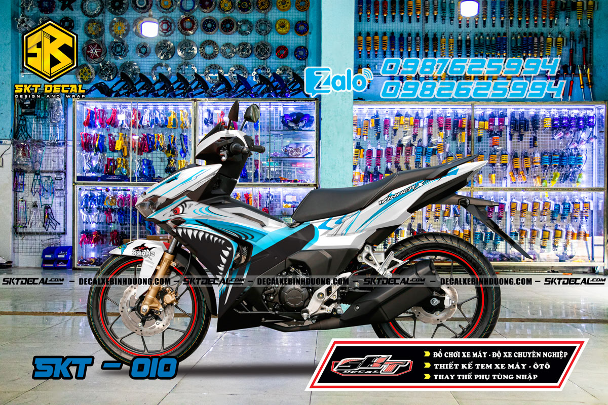 Tem trùm winner x v3 xanh trắng cá mập 010