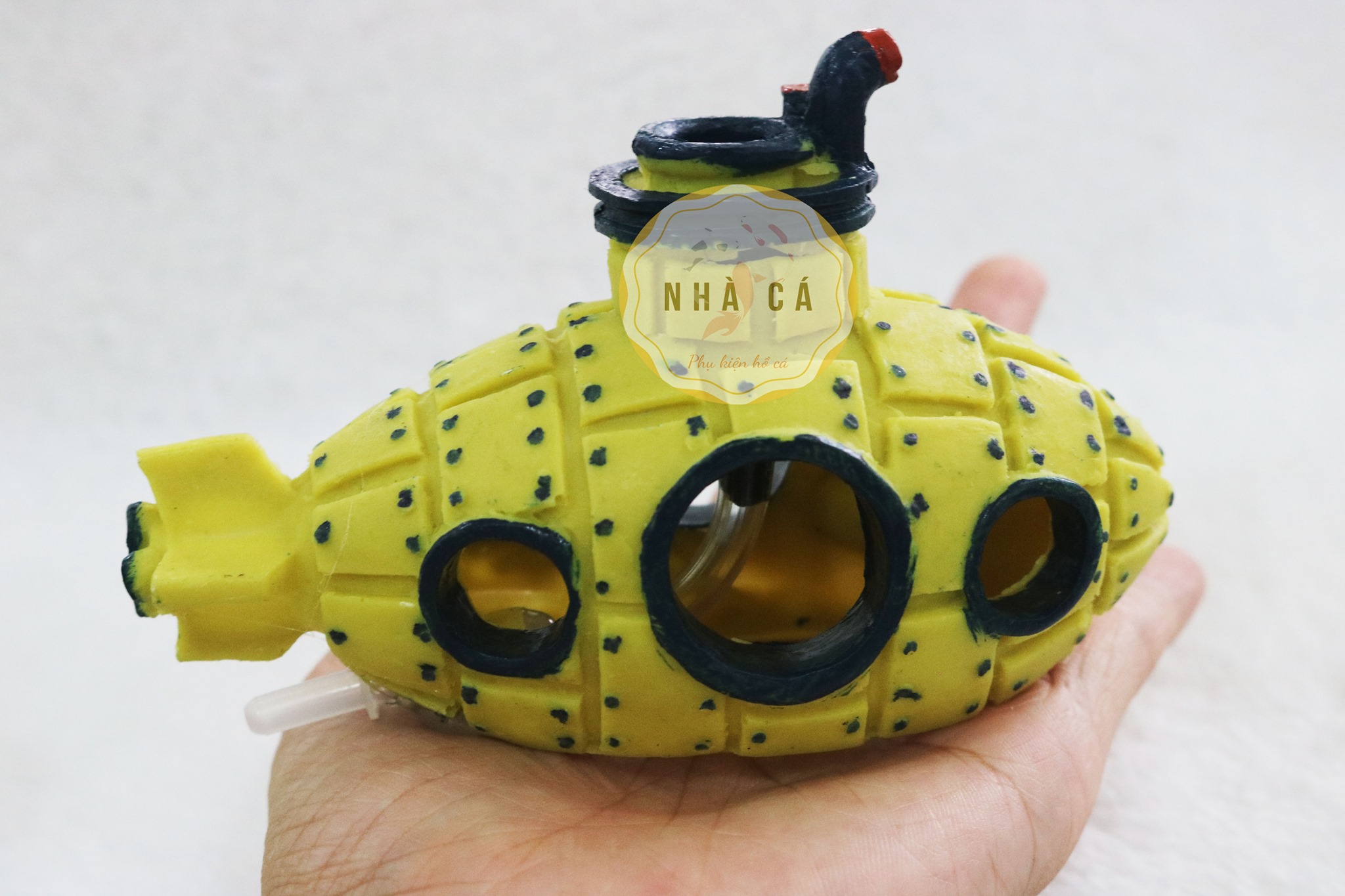 SỦI OXY HÌNH DÁNG TÀU NGẦM -THIẾT BỊ HỒ CÁ - PHỤ KIỆN TRANG TRÍ