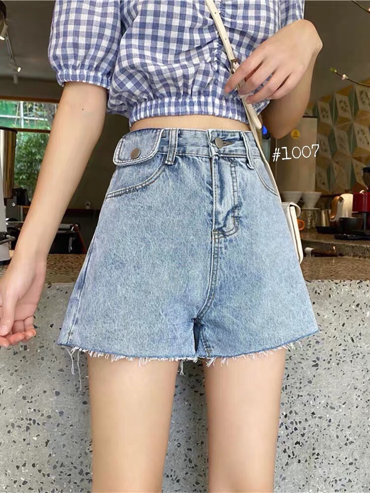 [HCM]QUẦN SHORT JEAN LƯNG CAO SIÊU CÁ TÍNH-JT39