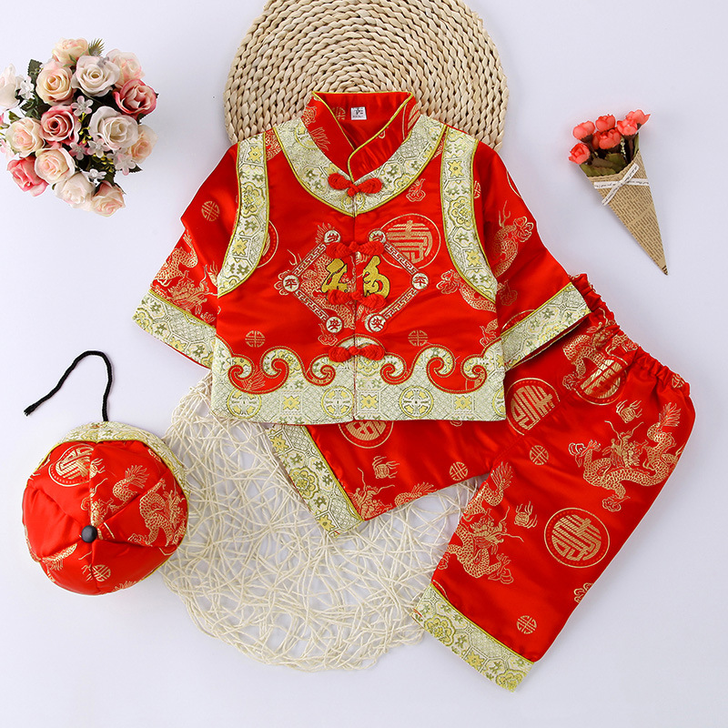 bộ đồ cách tân bé trai mặc tết