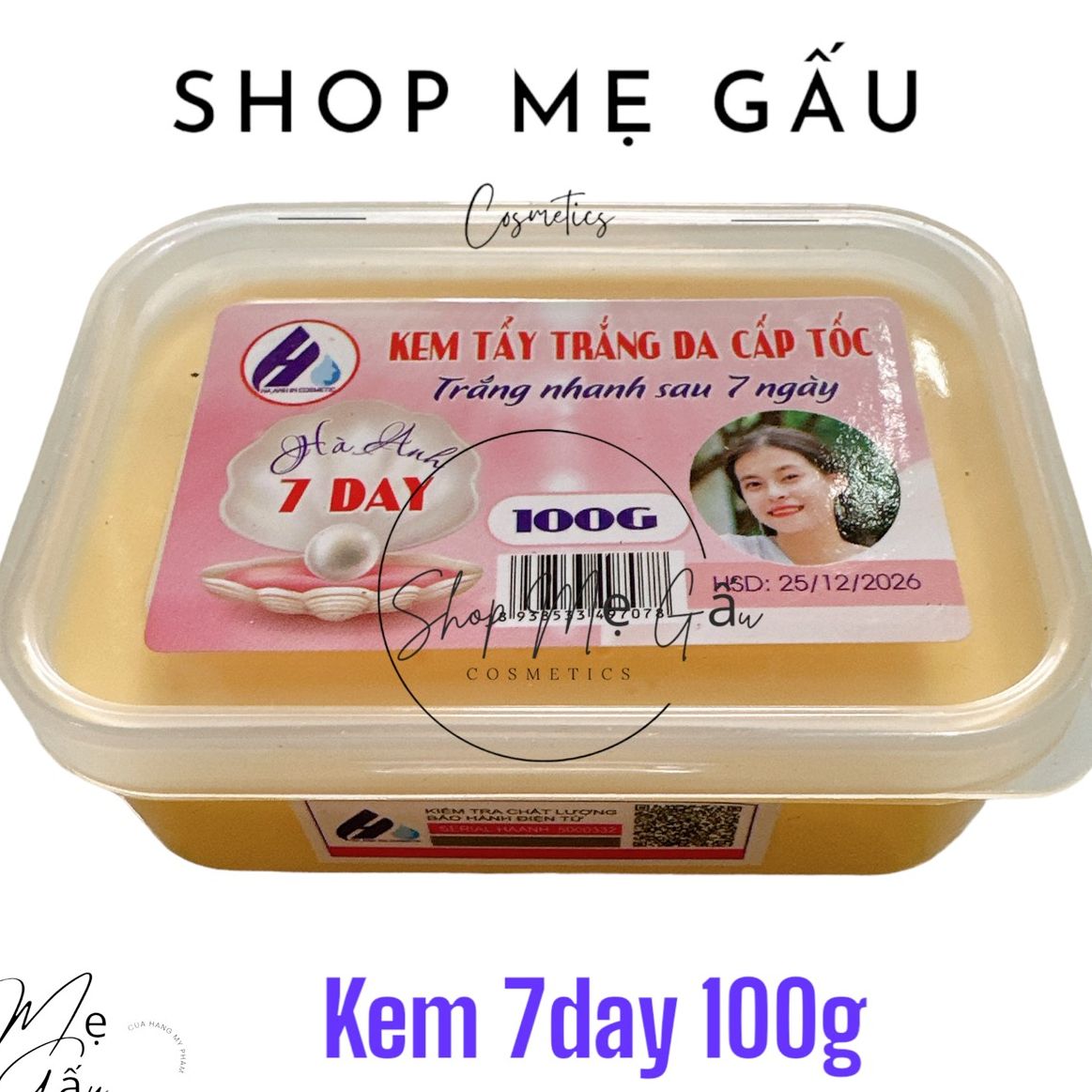 kem tẩy trắng da 7day ngọc trai