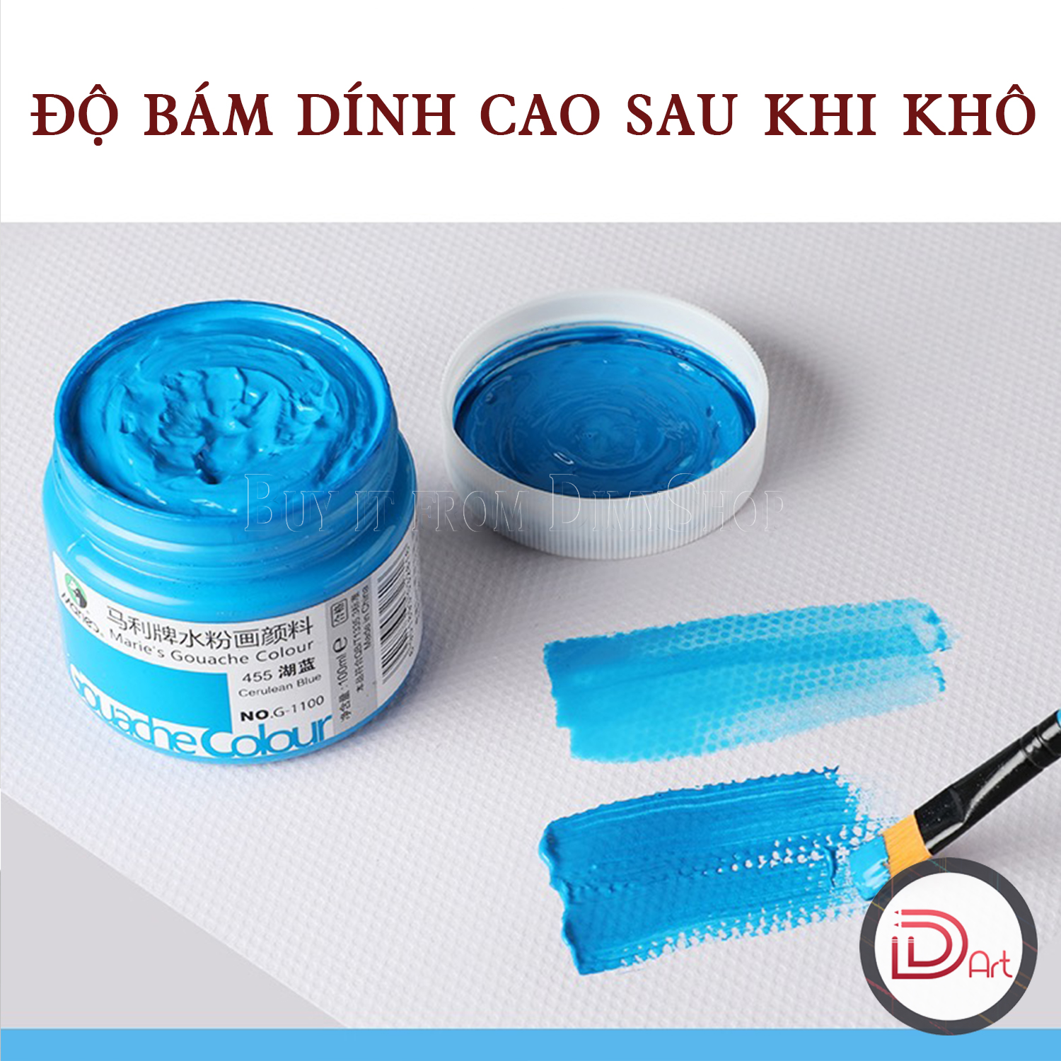Màu vẽ Gouache MARIE'S dạng hũ 100ml