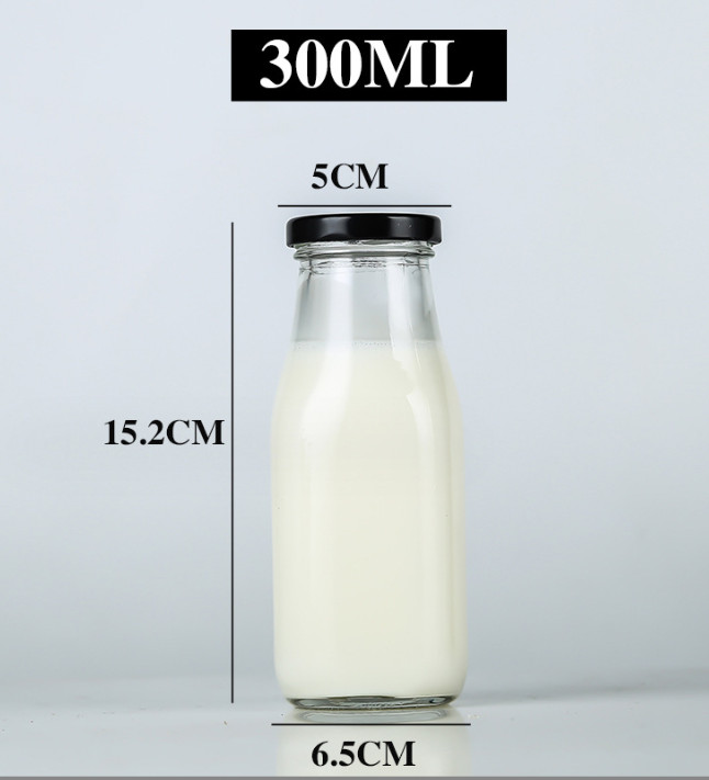 Combo10 Chai thủy tinh đựng sữa hạt , nước trái cây( 300ml )