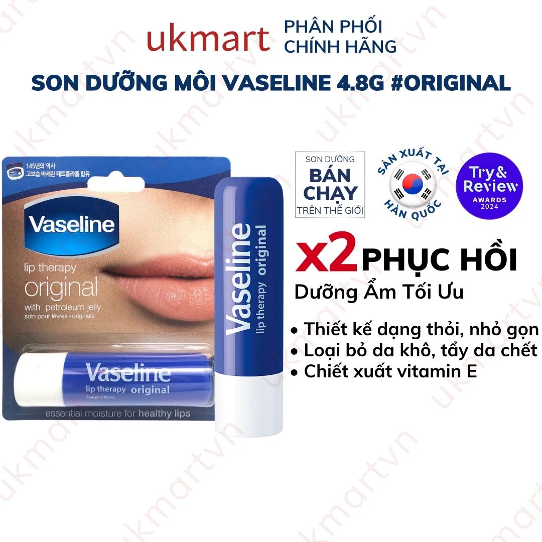Son Dưỡng Môi Mềm Mại Vaseline Lip Therapy Dạng Thỏi 4.8g
