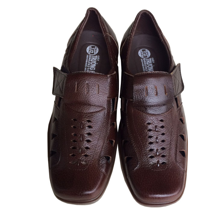 Giày nam rọ da bò cao cấp đế  không trơn TH GR169 [DA BÒ THẬT ]