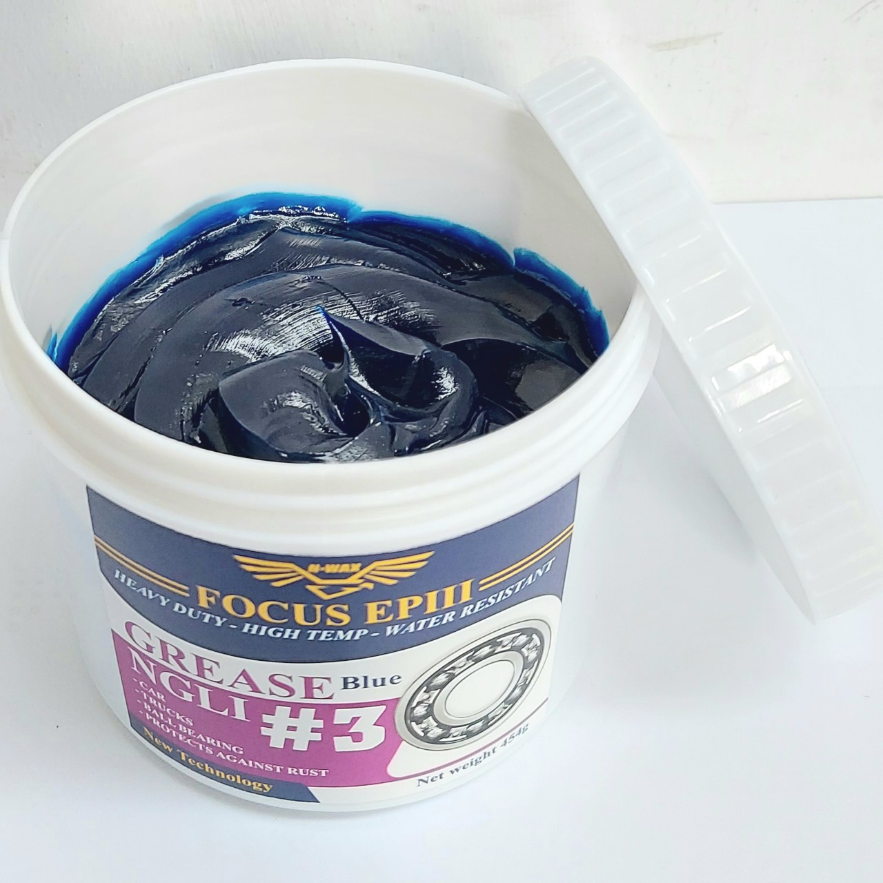 [MỠ BÒ XANH CHỊU NHIỆT CAO- KHÁNG NƯỚC] FOCUS EPIII GREASE BLUE NGLI#3 454 GAM