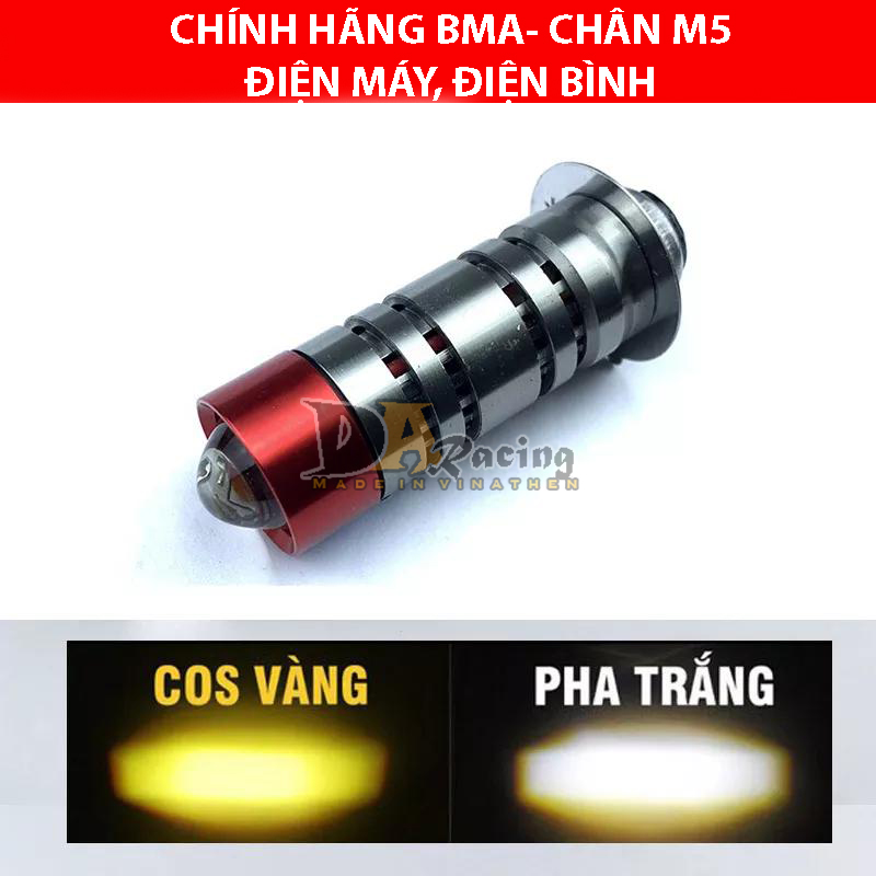 Đèn Pha Bi Cầu Mini X8 BMA - 30W Chân M5 Lắp Dream, Wave Nhỏ, Future 1...
