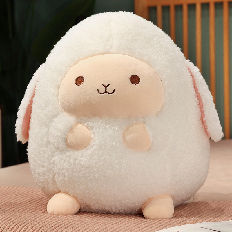 Gối ôm cừu bóng tròn dễ thương, búp bê cừu nhỏ, đồ chơi sang trọng, cặp đôi, búp bê sáng tạo, quà tặng sinh nhật