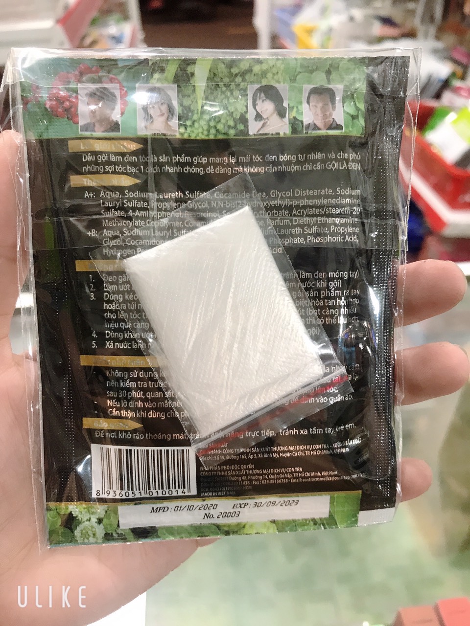 gói gội là đen phủ được tóc bạc MATRIX  1 gói 25ml