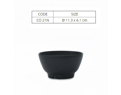 Chén Nhựa Melamine Nhám Đen/Xanh Lá/Xanh Dương- C021N
