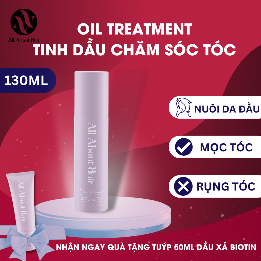 TẶNG DẦU XẢ BIOTIN 130ML Tinh Dầu Ủ Mọc Tóc AAH Oil Treatment All About