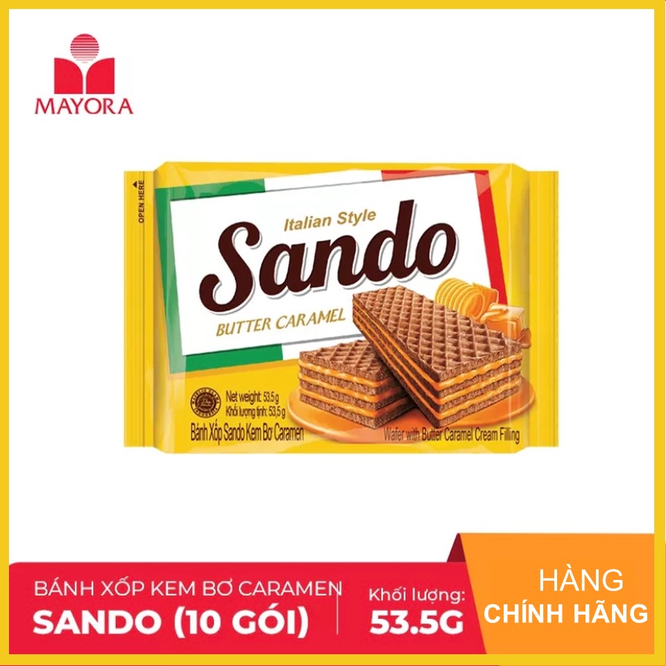 [HCM ship 2h] Bánh xốp Sando Caramel 53.5g