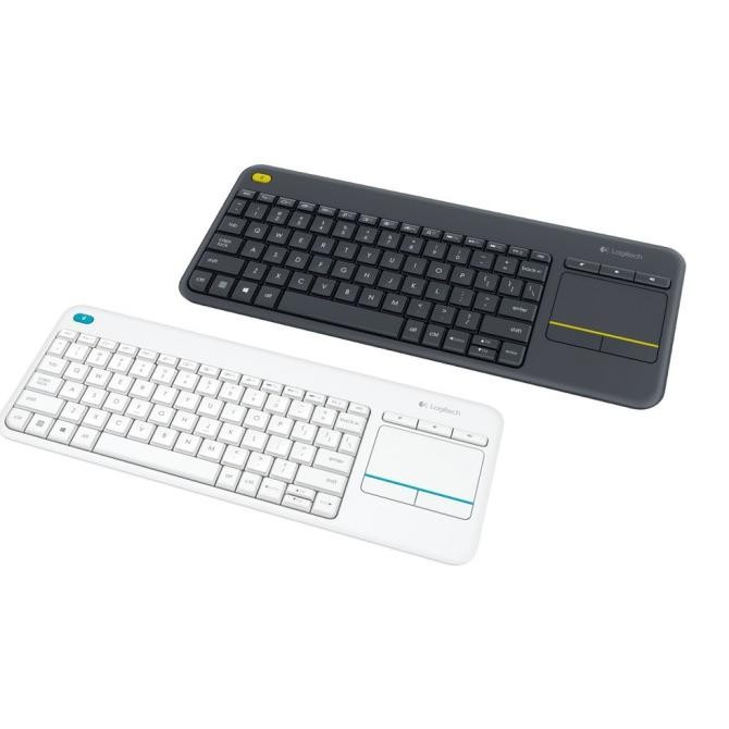 Bàn phím không dây Growntech K400 Plus - có touchpad để kết nối PC đến TV, nút Media tùy chỉnh, phù hợp Laptop cao cấp bảo hành 2 năm mẫu mới 2023