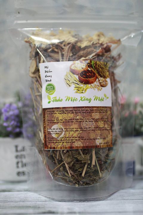 Thảo dược xông mặt từ thảo mộc thiên nhiên