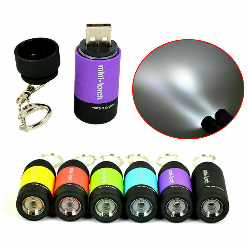 Đèn pin sạc  chống nước kiêm móc khóa mini torch- den pin cam tay - móc khóa đèn pin - moc khoa -  - đèn bão - đèn cắm trại dã ngoại