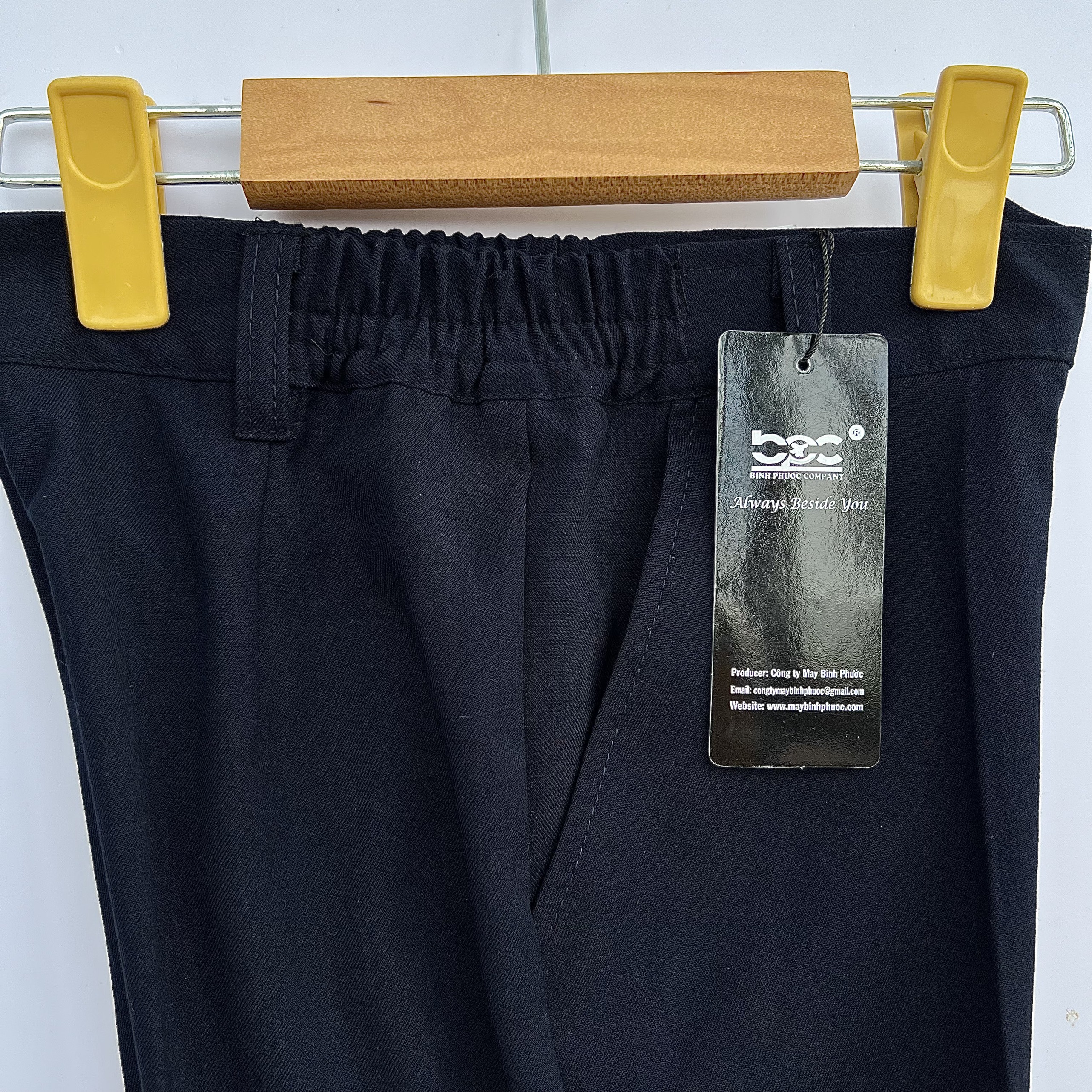 Quần Tây Học Sinh, Vải Kaki Xanh Đen