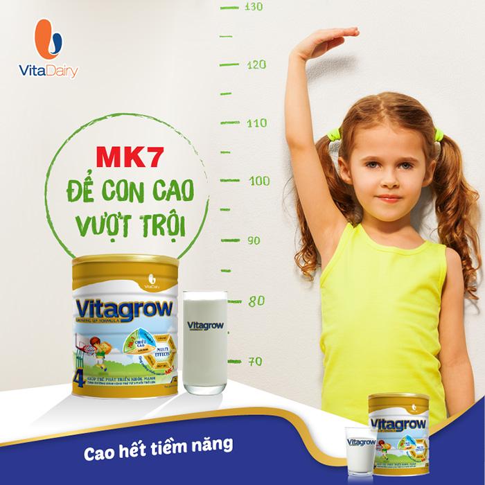 Sữa vitagrow 2+ 900gr (2 tuổi trở lên)