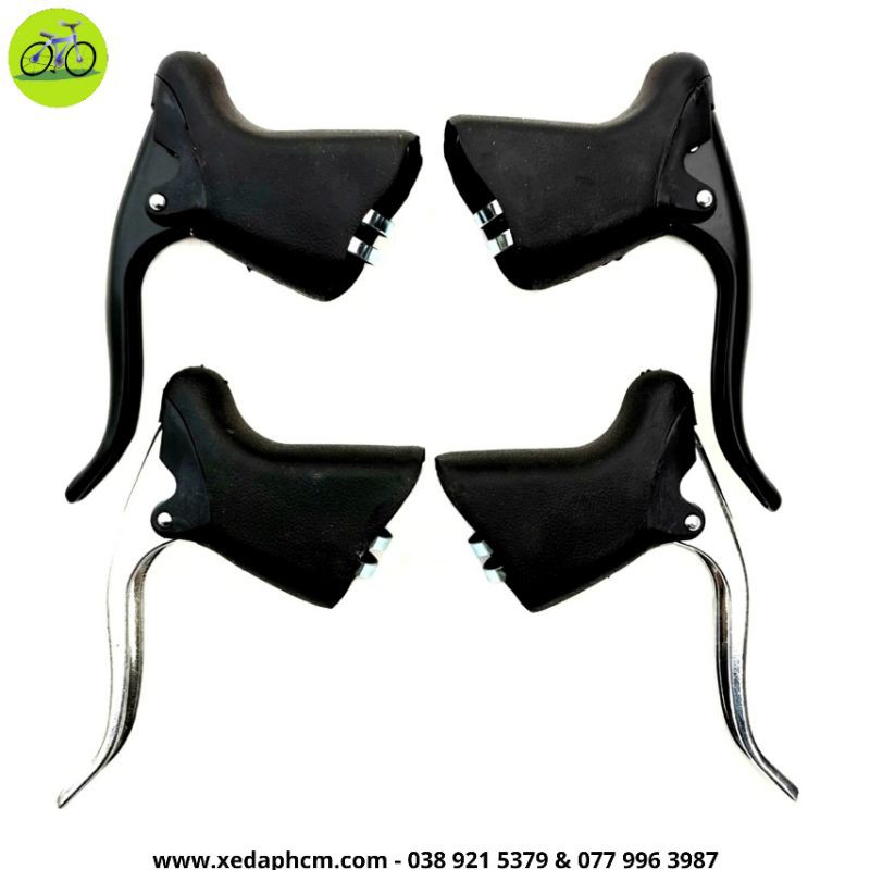 Tay phanh thắng nhôm xe đạp cuộc cổ cong Sừng dê