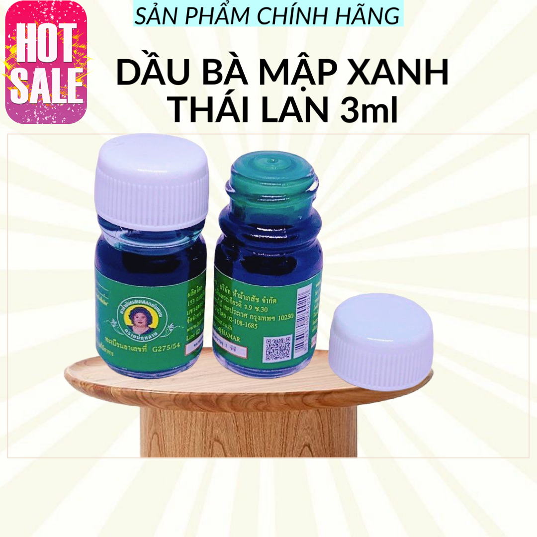 Dầu Bà Mập Xanh Thái Lan 3ml - Chính Hãng