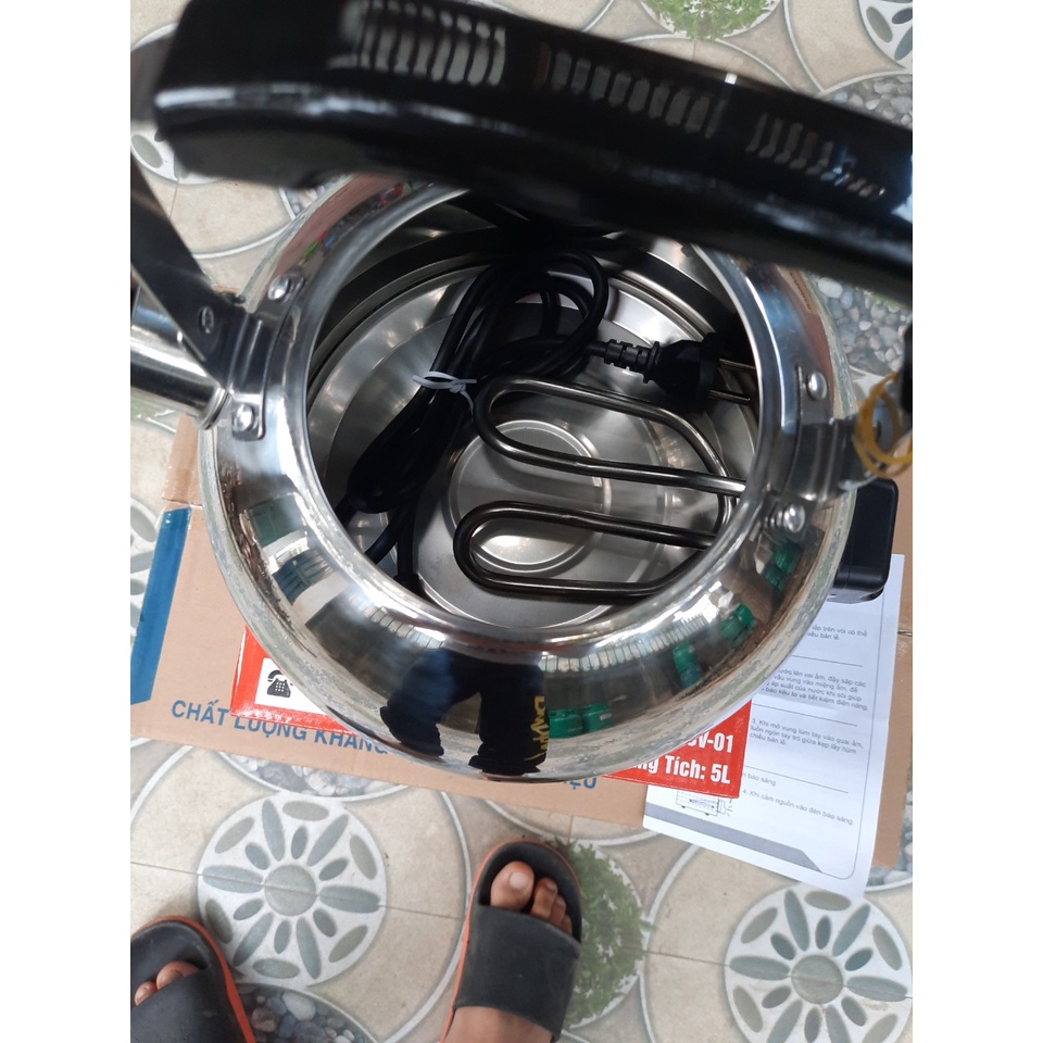 Ấm điện đun nước  5L Đạt Tường (có còi báo sôi)