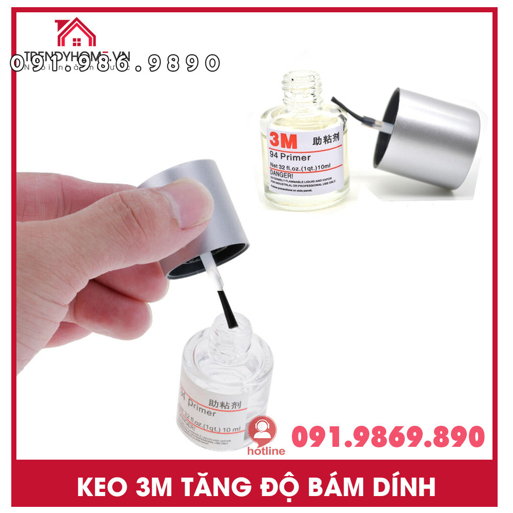 Keo 3m 94 primer, dán doăng ron cao su, chất dung môi tăng bám dính cho lớp băng dính  3m