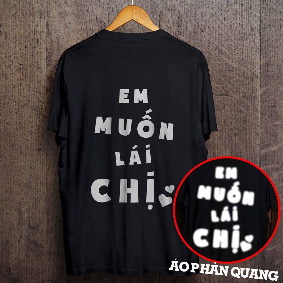 Áo phản quang một màu Em muốn lái chị 2, Áo thun nam nữ, quần kaki, quần nữ, sét bộ mặc ở nhà, áo thun tay dài, quần jean ống rộng