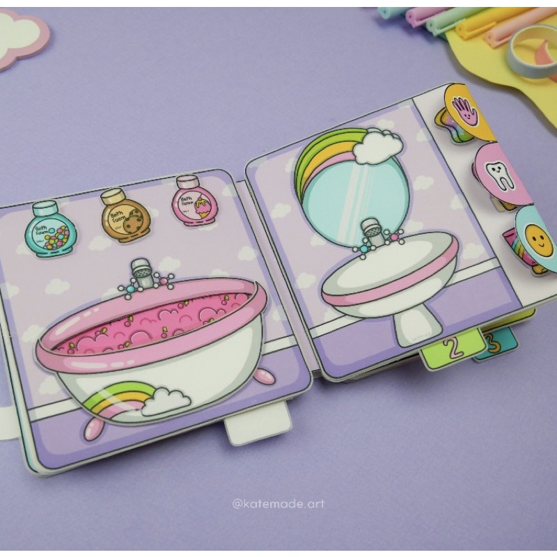NGÔI NHÀ BÚP BÊ GIẤY UNICORN