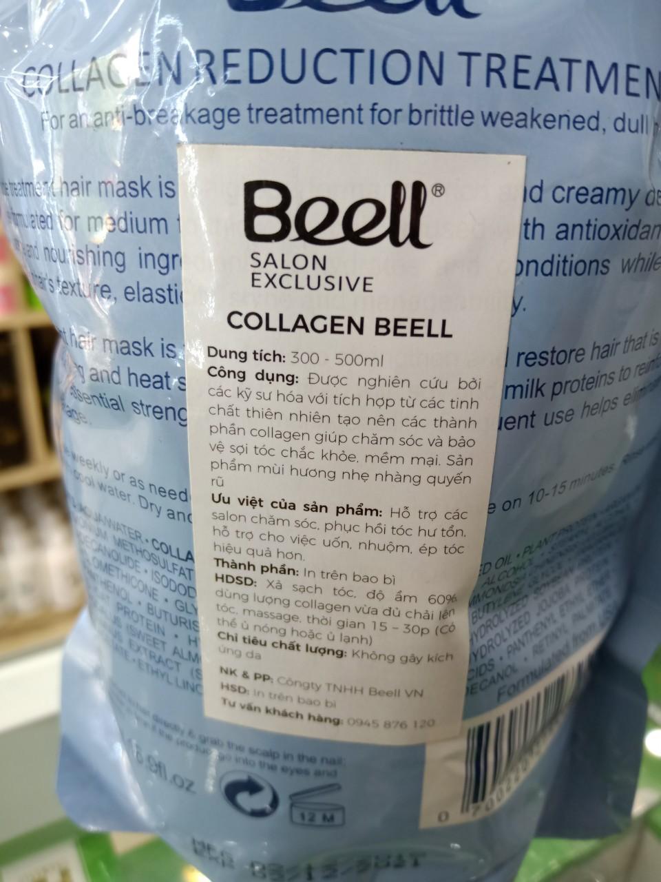 Hấp phục hồi COLAGEN BEELL 500ml